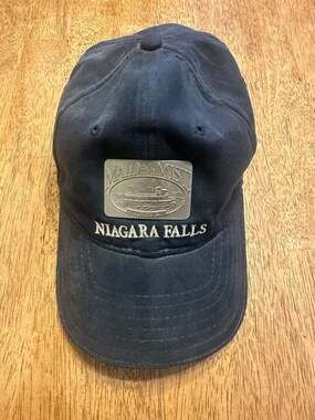 Maid of the Mist Niagara Falls Navy Blue Baseball Hat with Metal Logo Plate